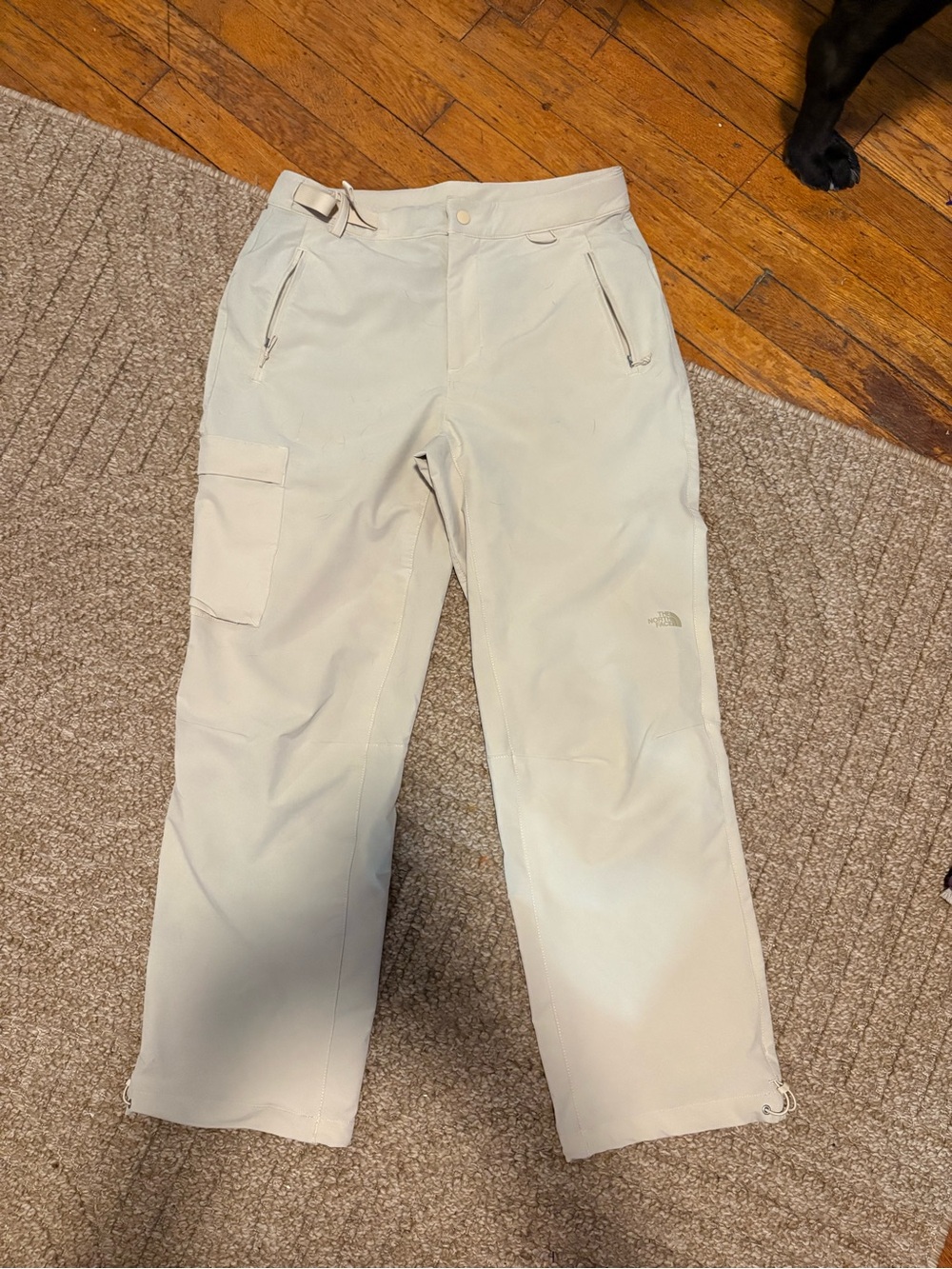 The North Face cream Ftlash dry  cargo pants in a size 6